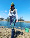 Army camo/Teal leggings