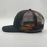 Army camo mesh symbol snapback