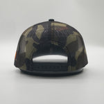 Army camo mesh symbol snapback