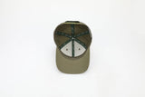 Army green meshless symbol snapback