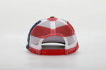 Stars and stripes arrow flag snapback