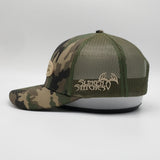 Woodland Camo Turkey logo patch snapback